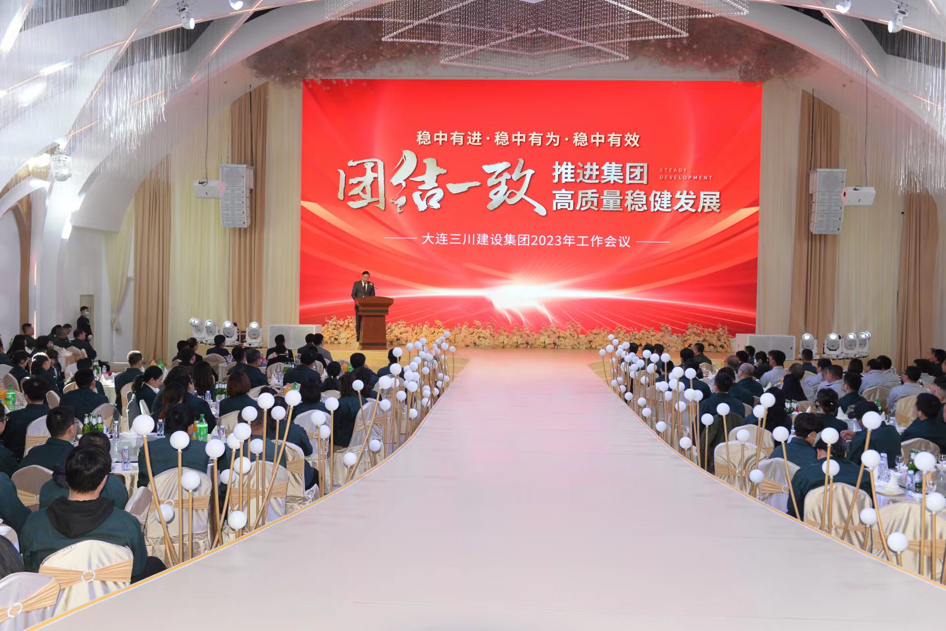 大连三川建设集团2023年度工作会议圆满结束(图1)